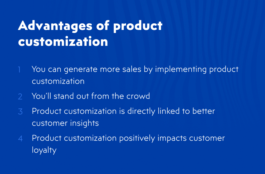 What is a product configurator: Advantages of product customization