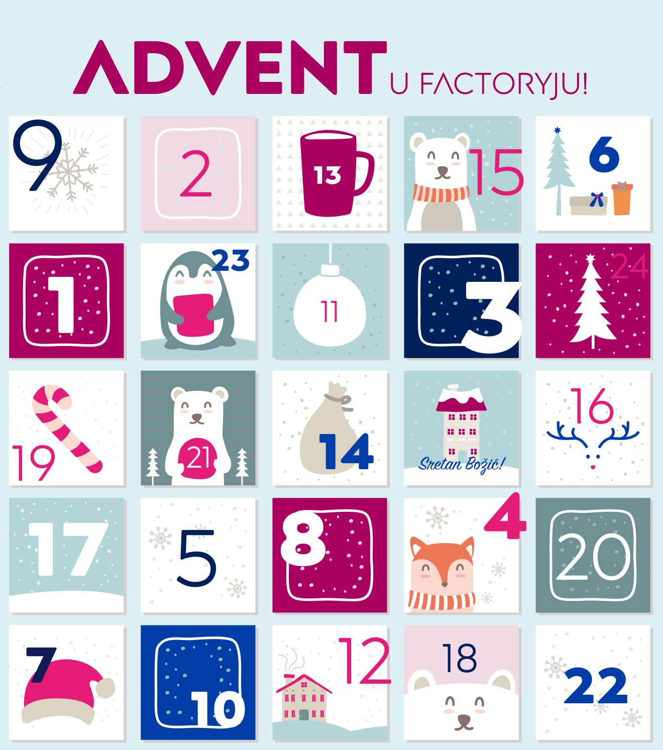 Adventski kalendar u Factoryju