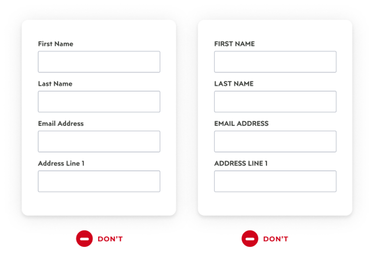 How to use labels when using form fields