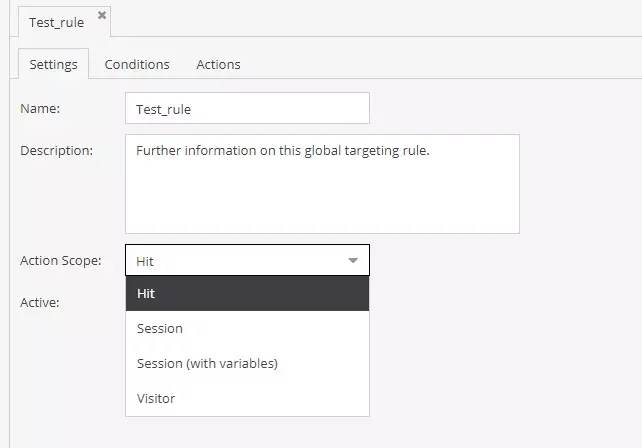 Setting global targeting rules in Pimcore